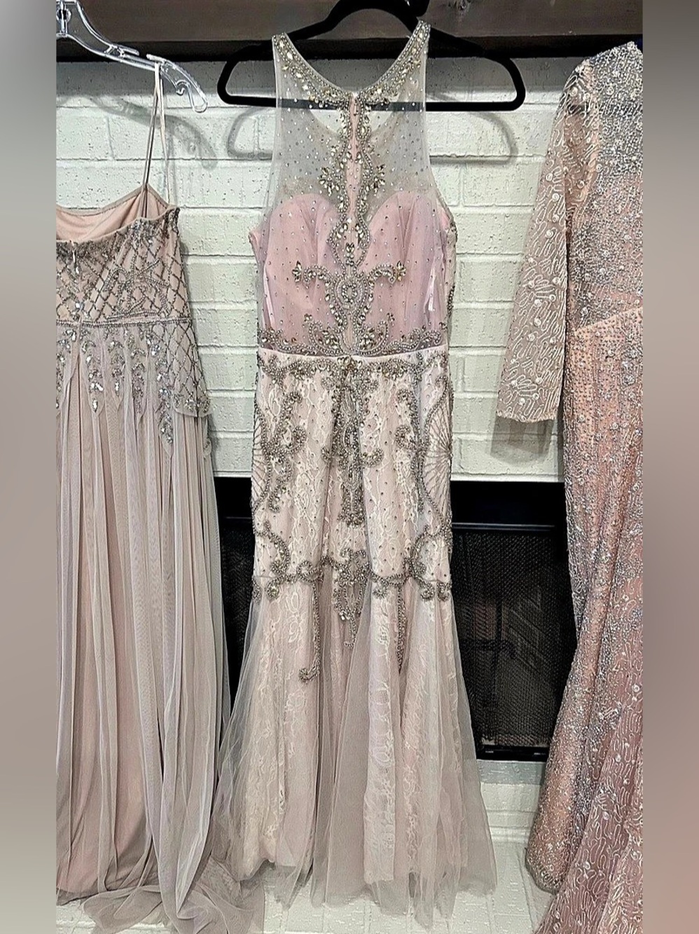 Embellished Pink Maxi Dress Like New